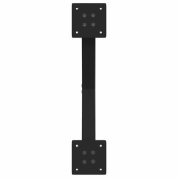 Pieds de table basse en forme de X, 2 pièces, noir, 50 x (30-31) cm, acier 566986566986