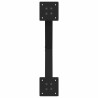 Pieds de table basse en forme de X, 2 pièces, noir, 50 x (30-31) cm, acier 566986566986