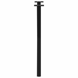 Pieds de table à manger en forme de X, 2 pièces, noir, 50 x (72-73) cm, acier 566989566989