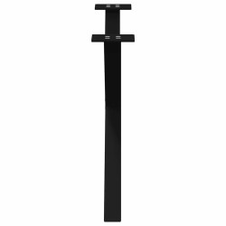 Pieds de table basse en forme de X, 2 pièces, noir, 70 x (42-43) cm, acier 566990566990