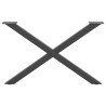 Pieds de table basse en forme de X, 2 pièces, anthracite, 70 x (42-43) cm, acier 566994566994