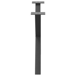 Pieds de table basse en forme de X, 2 pièces, anthracite, 70 x (42-43) cm, acier 566994566994