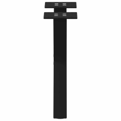 Pieds de table basse en forme de X, 2 pièces, noir, 30 x (30-31) cm, acier 566999566999