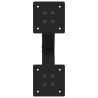Pieds de table basse en forme de X, 2 pièces, noir, 30 x (30-31) cm, acier 566999566999