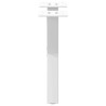 Pieds de table basse en forme de X, 2 pièces, blanc, 30 x (30-31) cm, acier 567000567000