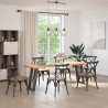 Pieds de table console en U, 2 pièces, anthracite, 38 x (72-73) cm, acier 567004567004