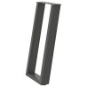 Pieds de table console en U, 2 pièces, anthracite, 38 x (72-73) cm, acier 567004567004