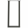 Pieds de table console en U, 2 pièces, anthracite, 38 x (72-73) cm, acier 567004567004