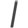 Pieds de table console en U, 2 pièces, anthracite, 38 x (72-73) cm, acier 567004567004