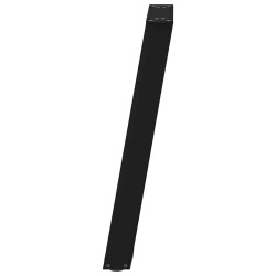 Pieds de table à manger en U 2 pièces Noir 50 x (72-73) cm Acier 567005567005