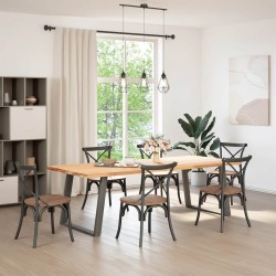 Pieds de table à manger en U 2 pièces Anthracite 90 x (72-73) cm Acier 567012567012