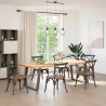 Pieds de table à manger en U 2 pièces Anthracite 90 x (72-73) cm Acier 567012567012