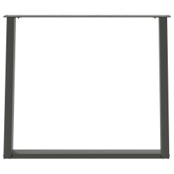 Pieds de table à manger en U 2 pièces Anthracite 90 x (72-73) cm Acier 567012567012