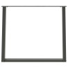 Pieds de table à manger en U 2 pièces Anthracite 90 x (72-73) cm Acier 567012567012