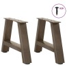 Pieds de table basse en forme de A, 2 pièces, 40 x (30-31) cm, acier 567014567014