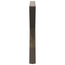 Pieds de table à manger 2 pièces Acier naturel 90 x (72-73,3) cm Acier 567017567017