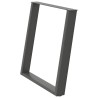 Pieds de table à manger en U 2 pièces Anthracite 70 x (72-73) cm Acier 567018567018