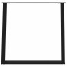 Pieds de table à manger en U 2 pièces Noir 80 x (72-73) cm Acier 567025567025