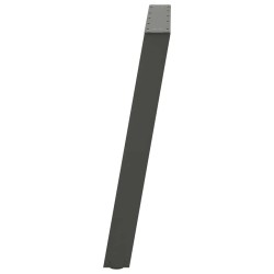 Pieds de table à manger en U 2 pièces Anthracite 80 x (72-73) cm Acier 567027567027