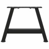 Pieds de table basse en forme de A, 2 pièces, noir, 50 x (30-31) cm, acier 567030567030