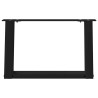 Pieds de table basse en U, 2 pièces, noir, 50 x (30-31) cm, acier 567036567036