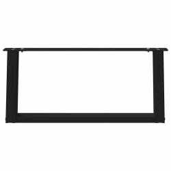 Pieds de table basse en U, 2 pièces, noir, 70 x (30-31) cm, acier 567041567041