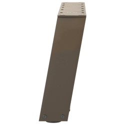 Pieds de table basse en U, 2 pièces, acier naturel, 40 x (30-31) cm 567042567042