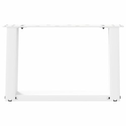 Pieds de table basse en U 2 pièces Blanc 40 x (30-31) cm Acier 567043567043