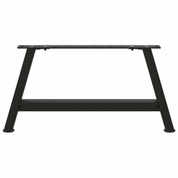 Pieds de table basse en forme de A, 2 pièces, noir, 60 x (30-31) cm, acier 567048567048