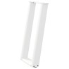 Pieds de table console en U, 2 pièces, blanc, 38 x (72-73) cm, acier 567050567050