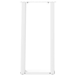 Pieds de table console en U, 2 pièces, blanc, 38 x (72-73) cm, acier 567050567050