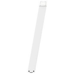 Pieds de table console en U, 2 pièces, blanc, 38 x (72-73) cm, acier 567050567050