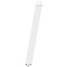Pieds de table console en U, 2 pièces, blanc, 38 x (72-73) cm, acier 567050567050
