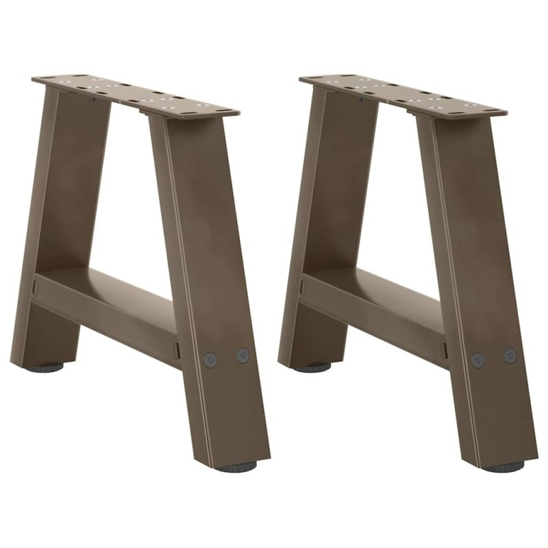 Pieds de table basse en forme de A, 2 pièces, 30 x (30-31) cm, acier 567051567051