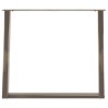 Pieds de table à manger en forme de U, 2 pièces, acier naturel, 90 x (72-73) cm 567053567053