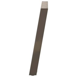 Pieds de table à manger en forme de U, 2 pièces, acier naturel, 90 x (72-73) cm 567053567053