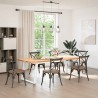 Pieds de table à manger en U 2 pièces Blanc 100 x (72-73) cm Acier 567055567055