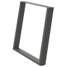Pieds de table à manger en U 2 pièces Anthracite 100 x (72-73) cm Acier 567056567056