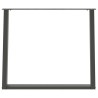 Pieds de table à manger en U 2 pièces Anthracite 100 x (72-73) cm Acier 567056567056