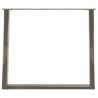 Pieds de table à manger en forme de U, 2 pièces, acier naturel, 100 x (72-73) cm 567057567057