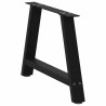 Pieds de table basse en forme de A, 2 pièces, noir, 60 x (42-43) cm, acier 567119567119