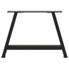 Pieds de table basse en forme de A, 2 pièces, noir, 60 x (42-43) cm, acier 567119567119