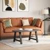 Pieds de table basse en forme de A, 2 pièces, noir, 70 x (42-43) cm, acier 567130567130