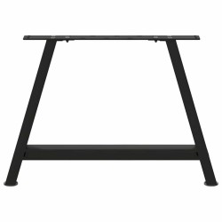 Pieds de table basse en forme de A, 2 pièces, noir, 70 x (42-43) cm, acier 567130567130