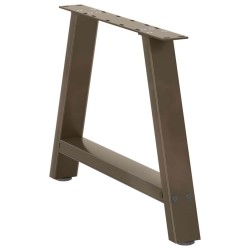Pieds de table basse en forme de A, 2 pièces, 60 x (42-43) cm, acier 567131567131