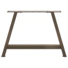 Pieds de table basse en forme de A, 2 pièces, 60 x (42-43) cm, acier 567131567131