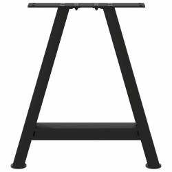 Pieds de table basse en forme de A, 2 pièces, noir, 50 x (42-43) cm, acier 567132567132