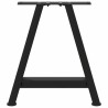 Pieds de table basse en forme de A, 2 pièces, noir, 50 x (42-43) cm, acier 567132567132