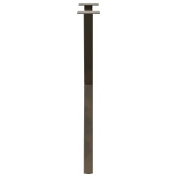 Pieds de table à manger en forme de X, 2 pièces, acier naturel, 57 x (72-73) cm 567134567134