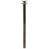 Pieds de table à manger en forme de X, 2 pièces, acier naturel, 57 x (72-73) cm 567134567134